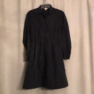 Long sleeve navy dress